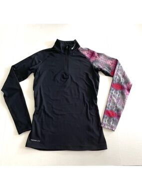 Nike Pro Combat Dri-Fit Therma-Fit Quarter Zip Long Sleeve Pullover‎ Women’s S